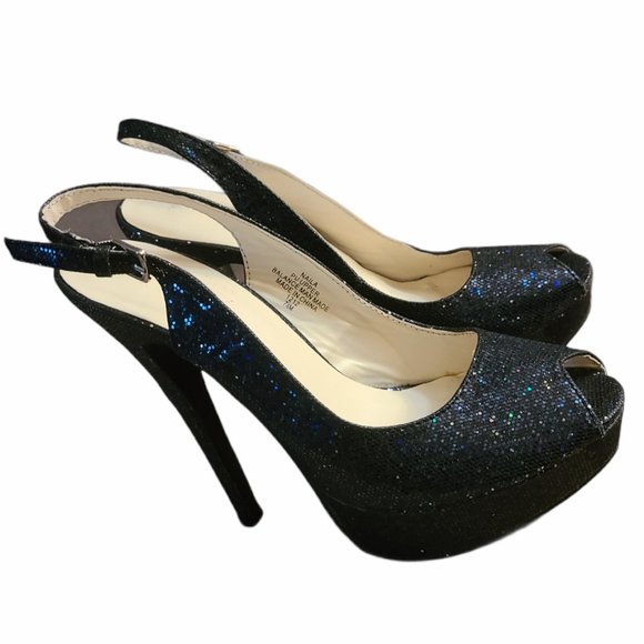 Shoes - Glitter Heels Deep Blue BUNDLE&SAVE 30%
